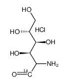 D-1-14C氨基葡萄糖盐酸盐结构式