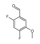 2,4-二氟-5-甲氧基苯甲醛结构式