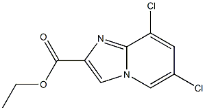 6,8-二氯咪唑[1,2-A]吡啶-2-羧酸乙酯结构式