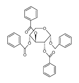 (4,5-dibenzoyloxy-2-phenylmethoxy-oxan-3-yl) benzoate结构式