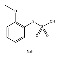 硫代硫酸(H2S2O3),S-(2-甲氧基苯基)酯,钠盐(1:1)结构式