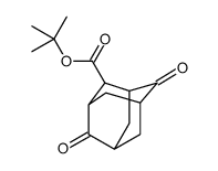 4,8-Dioxo-2-adamantanecarboxylic acid tert-butyl ester Structure
