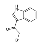 2-溴-1-(1H-吲哚-3-基)乙酮结构式