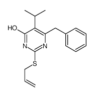 6-benzyl-5-propan-2-yl-2-prop-2-enylsulfanyl-1H-pyrimidin-4-one结构式