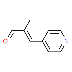 2-Propenal,2-methyl-3-(4-pyridinyl)-,(E)-(9CI) Structure