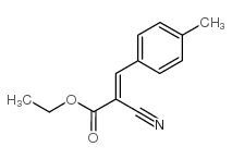 ethyl 2-cyano-3-(4-methylphenyl)acrylate Structure