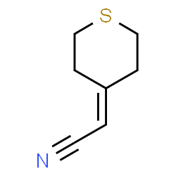 2-(二氢-2H-噻喃-4(3H)-亚基)乙腈结构式