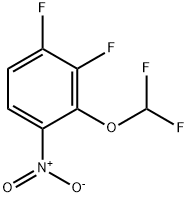 3-(Difluoromethoxy)-1,2-difluoro-4-nitro-benzene结构式