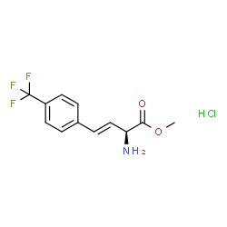 (S,E)-2-氨基-4-(4-(三氟甲基)苯基)丁-3-烯酸甲酯盐酸盐结构式