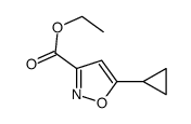 5-环丙基异噁唑-3-甲酸乙酯结构式