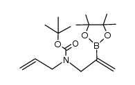 tert-butyl allyl(2-(4,4,5,5-tetramethyl-1,3,2-dioxaborolan-2-yl)allyl)carbamate结构式