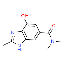 4-羟基-N,N,2-三甲基-1H-苯并[d]咪唑-6-甲酰胺结构式