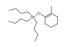 1-tri-n-butylstannyloxy-2-methylcyclohex-1-ene Structure