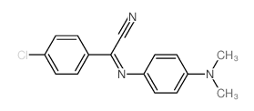 Acetonitrile,(p-chlorophenyl)[[p-(dimethylamino)phenyl]imino]- (6CI,7CI,8CI) structure