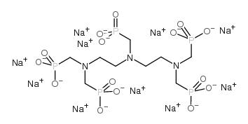 Diethylenetriaminepenta(methylenephosphonicacid) sodium salt structure