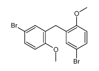 2,2'-dimethoxy-5,5'-dibromodiphenylmethane结构式