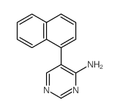 4-Pyrimidinamine,5-(1-naphthalenyl)-结构式