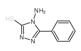4-氨基-5-苯基-4H-1,2,4-三唑-3-硫醇结构式