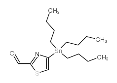 2-甲酰基-4-(三丁基锡烷基)噻唑结构式