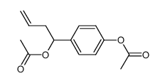 (rac)-acetic acid 1-(4-acetoxyphenyl)-3-butenyl ester Structure