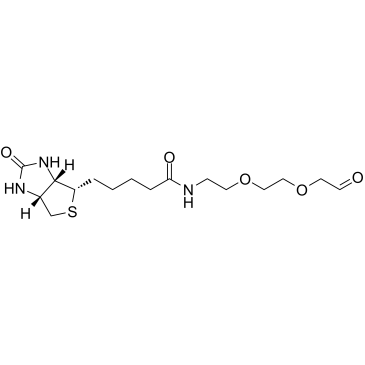 Biotin-PEG2-C1-aldehyde结构式