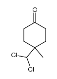4-dichloromethyl-4-methyl-cyclohexanone Structure