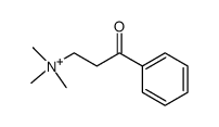 N,N,N-三甲基-3-氧代-3-苯基丙-1-铵氯化物结构式