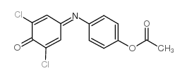 2,5-Cyclohexadien-1-one,4-[[4-(acetyloxy)phenyl]imino]-2,6-dichloro- Structure