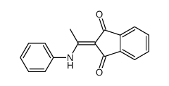 2-(1-anilinoethylidene)indene-1,3-dione Structure