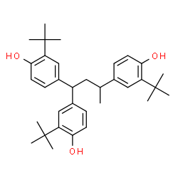4,4',4''-(1-Methyl-1,3,3-propanetriyl)tris[2-(tert-butyl)phenol]结构式