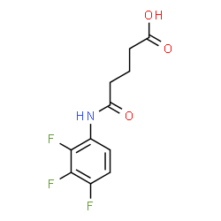 5-OXO-5-(2,3,4-TRIFLUOROANILINO)PENTANOIC ACID结构式