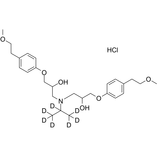 Metoprolol EP impurity O-d7 hydrochloride Structure