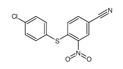 4-[(4-氯苯基)磺酰基]-3-硝基苯甲腈结构式