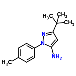 5-叔丁基-2-对甲苯基-2H-吡唑-3-胺结构式