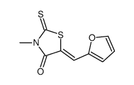 5-(furan-2-ylmethylidene)-3-methyl-2-sulfanylidene-1,3-thiazolidin-4-one Structure