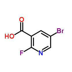 5-Bromo-2-fluoronicotinic acid structure