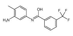 N-(3-氨基-4-甲基苯基)-3-(三氟甲基)苯甲酰胺结构式