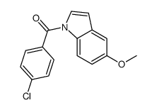 (4-chlorophenyl)-(5-methoxyindol-1-yl)methanone结构式