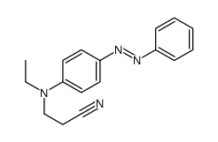 3-(N-ethyl-4-phenyldiazenylanilino)propanenitrile Structure
