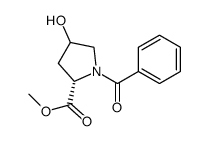 反-1-苯甲酰-4-羟基-L-脯氨酸甲酯结构式
