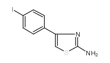 2-氨基-4-(4-碘苯基)噻唑结构式