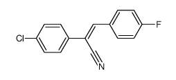 E-ALPHA-(4-CHLOROPHENYL)-4-FLUOROCINNAM&结构式