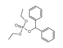 diphenylmethyl diethyl phosphate Structure