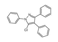 5-Chloro-1,3,4-triphenyl-1H-pyrazole结构式