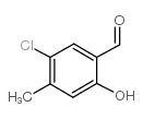 5-氯-2-羟基-4-甲基苯甲醛结构式