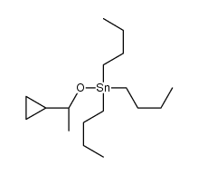 tributyl(1-cyclopropylethoxy)stannane Structure