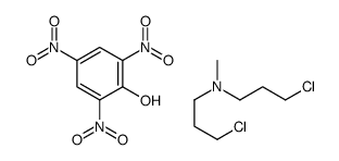 bis(3-chloropropyl)-methylazanium,2,4,6-trinitrophenolate Structure