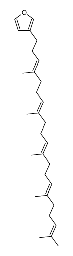 3-[(3E,7E,11E,15E)-4,8,12,16,20-Pentamethyl-3,7,11,15,19-henicosapentenyl]furan Structure