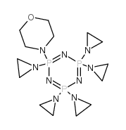 1,3,5,2,4,6-Triazatriphosphorine,2,2,4,4,6-pentakis(1-aziridinyl)-2,2,4,4,6,6-hexahydro-6-(4-morpholinyl)- (9CI) Structure