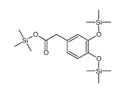 3,4-Bis(trimethylsilyloxy)phenylacetic acid trimethylsilyl ester Structure